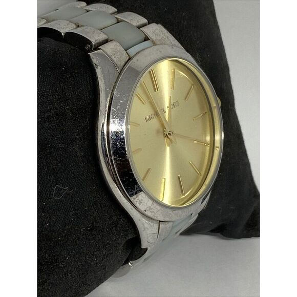 Michael Kors MK4295 Women's Stainless Steel Analog Gold Dial Quartz Watch WO680 - Picture 5 of 12